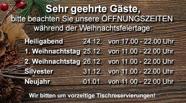 weihnachts_öffnungszeiten - Restaurant Heimingshof